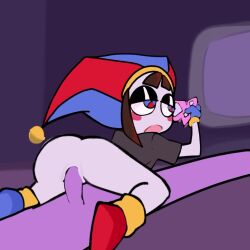 1boy 1girls animated anthro ass bottomless bouncing_ass female jax_(the_amazing_digital_circus) male mp4 no_sound peachigami pomni_(the_amazing_digital_circus) reverse_cowgirl_position tagme the_amazing_digital_circus vaginal_penetration video