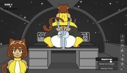 animated aplovestudio cat_ears cat_tail crossover cucked_by_lesbian cuckold cum_inside excessive_cum gameoverse gameplay headpat huge_ass huge_balls huge_breasts huge_cock kaboodle_(gameoverse) kit_(gameoverse) mating_press mechanical_penis pixel_art pumping_cum reverse_cowgirl_position ripped_clothing sound space spaceship spaceship_interior spanking stars strap-on strap-on_cum tagme video wife's_bedroom x-ray