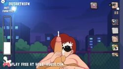 1boy 1girls animated ball_fondling ball_sucking big_penis breasts brown_hair close-up close_up cum cum_on_face dotartnsfw elastigirl erection female front_view handjob handjob_while_sucking helen_parr hole_house leaning leaning_forward looking_at_viewer mask masturbation moaning nipples nude orgasm sex short_hair sound sucking sucking_balls sucking_testicles sucking_tip tagme testicles tight_fit vein veiny_penis video