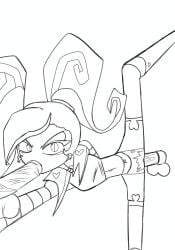 1girls 2boys artgirlz blowjob cloak cock cock_in_vagina demon_girl filter hazbin_hotel hazbin_hotel_(season_2) highres ibispaint_(artwork) ibispaintx one_leg_up penetration sex sketch straight_sex twintails twintails_(hairstyle) twitter vaginal_penetration velvette vivziepop work_in_progress