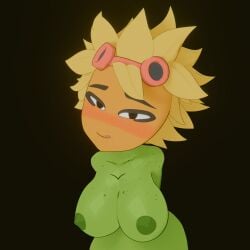 electronic_arts goggles goggles_on_head green_body green_skin plant_girl plantie plants_vs_zombies plants_vs_zombies:_heroes popcap popcap_games shadow2405 solar_flare_(pvz) sunflower