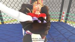1girls 3d_animation ahe_gao animated anthro_male anthro_on_human arena blonde_hair censored commentary_request cum cum_drip cum_in_pussy cum_inflation cum_inside cum_overflow cumflation fucked_silly groping hetero hoshiguma_yuugi impossible_fit interspecies leg_up mars mars_(mars_marseye) meat_armor mikumikudance mikumikudance_(medium) minotaur mixed-sex_combat mosaic_censoring outdoors pubic_tattoo rape sound stomach_bulge tagme touhou vaginal_penetration video wrestling_outfit wrestling_ring