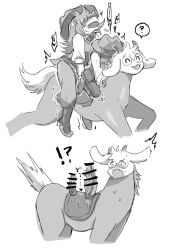 deltarune deltarune_chapter_3 dildo_in_pussy grgrkenkou horse kris_(deltarune) large_dildo ralsei secret size_play susie_(deltarune)