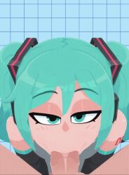 1girls 6ahiru ai_generated animated hatsune_miku vocaloid