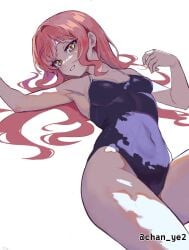 1girls 2d 2d_(artwork) 2d_artwork armpit armpit_crease armpit_peek armpits bare_armpits bare_arms bare_chest bare_hands bare_hips bare_legs bare_shoulders bare_skin bare_thighs belly belly_button bikini black_bikini black_one-piece_swimsuit black_swimsuit black_swimwear breasts breasts_apart chan_ye2 collarbone curvaceous curvaceous_body curvaceous_female curvaceous_figure curvaceous_hips curvy curvy_body curvy_female curvy_figure curvy_hips digital digital_art digital_drawing digital_drawing_(artwork) digital_media digital_media_(artwork) elbows exposed_armpits exposed_arms exposed_chest exposed_hips exposed_legs exposed_shoulders exposed_skin exposed_thighs female female_focus female_only fingers groin hair_clip hair_clips hairclip hairclips hairless_armpits head_tilt high_resolution highres hourglass_figure inframammary_fold inguinal_crease inguinal_ligament lean_figure linea_alba long_hair looking_at_viewer lying lying_down lying_on_back lying_on_floor lying_on_ground midriff narrow_waist navel oc on_back on_floor one-piece_swimsuit original original_art original_artwork original_character parted_lips petite petite_body petite_breasts petite_female petite_girl petite_tits pink-haired_female pink_hair pink_hair_female posing posing_for_the_viewer presenting_armpit school_swimsuit shaved_armpits shoulders simple_background slender_body slender_waist slim_waist small_breasts smile smiley_face smiling smiling_at_viewer solo stomach sukumizu swimsuit swimwear thighs tilted_head upper_body white_background wide_hips yellow-eyed_female yellow_eyes