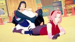 arrogant ass domination face_in_ass female hyuuga_hinata naruto naruto_(series) retsu_unohana sakura_haruno unohana_retsu
