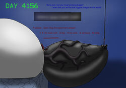 1boy anthro artist_request balls big_balls big_penis black_penis dragon drash experiment growth hyper hyper_balls hyper_penis male male_only open_mouth orgasm_denial penis scalie solo veins what