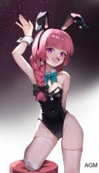 1girls 2d 2d_(artwork) 2d_artwork adult adult_female agm arm_above_head arm_behind_back armpit armpit_peek armpits ass_visible_through_thighs belly belly_button black_bunny_ears black_bunnysuit black_hair_ribbon black_hair_tie black_hairband black_leotard black_ribbon black_topwear blue_bowtie blunt_bangs bocchi_the_rock! bowtie braid braided_hair braided_ponytail braids breasts bunny_ears bunnygirl bunnygirl_outfit bunnysuit collar collarbone curvaceous curvaceous_body curvaceous_female curvaceous_figure curvaceous_hips curvy curvy_body curvy_female curvy_figure curvy_hips digital digital_art digital_drawing digital_drawing_(artwork) digital_media digital_media_(artwork) elbows eyebrows_visible_through_hair female female_focus female_only fingers gradient_background groin hair_ribbon hair_tie hairless_armpits hand_above_head hand_behind_back hand_up head_tilt high_resolution highres hiroi_kikuri inguinal_crease inguinal_ligament knees lean_figure legwear leotard long_hair looking_at_viewer mature mature_female midriff narrow_waist navel open_mouth open_mouth_smile parted_lips petite petite_body petite_breasts petite_female petite_girl petite_tits ponytail posing posing_for_the_viewer presenting_armpit purple-eyed_female purple-haired_female purple_eyes purple_hair ribbon sharp_teeth shaved_armpits shoulders simple_background single_braid slender_body slender_waist slim_waist small_breast small_breasts smile smiley_face smiling smiling_at_viewer smooth_armpits solo standing stockings thigh_gap thigh_highs thighhighs thighs tilted_head tiny_breasts tongue topwear upper_body upper_teeth waving waving_at_viewerarm_up waving_hand white_collar white_legwear white_stockings white_thigh_highs white_thighhighs white_wrist_cuffs wide_hips wrist_cuffs