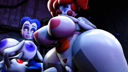 2girls 3d 3d_(artwork) baby_(fnafsl) ballora ballora_(fnafsl) ballora_(spiderjunior10) big_ass big_breasts big_penis circus_baby circus_baby_(fnaf) circus_baby_(sausagesspicy) cum female five_nights_at_freddy's five_nights_at_freddy's:_security_breach five_nights_at_freddy's:_sister_location fnaf futanari huge_ass huge_breasts moldy_bread_(artist) nude penetration penis robot robot_girl sausagesspicy sausagesspicy_(artist) scottgames sex sister_location vanny_(fnaf)