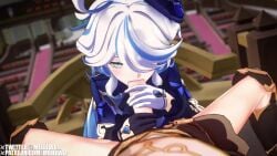 1boy 1girls 3d aether_(genshin_impact) blowjob fellatio furina_(genshin_impact) genshin_impact horny_female male_pov mellewd mihoyo sex shorter_than_30_seconds sound straight tagme video