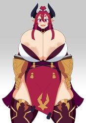 1girls big_breasts breasts clothed_female disgaea disgaea_7 duskyer female female_only higan_zesshosai horn horns nippon_ichi_software solo solo_female thick_thighs thighs