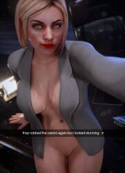 1girls 3d agatha_baker akkonsfw breasts clothing cum grand_theft_auto grand_theft_auto_online highres pussy selfie tagme