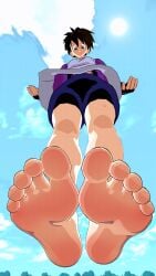 3d 3d_animation animated barefoot clothed clothed_female clothing doopysart_(artist) dragon_ball feet female foot_fetish foot_focus fully_clothed no_penetration no_sex soles solo solo_female toes videl