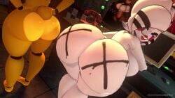 2girls 3d animated ass ass_focus bent_over bent_over_table big_ass big_breasts breasts cally3d clazzey cryptiacurves fazclaire's_nightclub female female_only five_nights_at_freddy's five_nights_at_freddy's_2 fnaf freddy_(fnaf) fredina's_nightclub fredina_(cally3d) frenni_(cryptia) frenni_fazclaire golden_freddy golden_freddy_(fnaf) golden_fredina_(cally3d) hi_res huge_ass leviantan581re marie_(cally3d) marie_(cryptia) marionette_(fnaf) no_sound nude nude_female puppet_(cally3d) puppet_(fnaf) scottgames sfm shaking shaking_butt source_filmmaker tagme tail twerking type_0 video white_body yellow_body