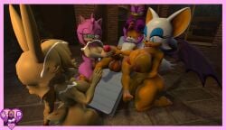 3d 3d_model amy_rose big_penis bunnie_rabbot cum cum_on_face cumshot erect_penis erection female fivesome group hand_on_penis handjob harem huge_cock kneeling mobian mobian_(species) mobian_bat naked naked_female naked_male nude nude_female nude_male rouge_the_bat sarahdellen sega sfm sonic_(series) sonic_adventure_2 sonic_the_hedgehog_(series) source_filmmaker wave_the_swallow