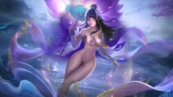 1girls female female_only heropans kagura_(mobile_legends) mobile_legends mobile_legends:_bang_bang naked nude nude_edit nude_female nude_filter solo solo_female