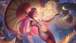 female heropans kagura_(mobile_legends) mobile_legends mobile_legends:_bang_bang naked nude nude_edit nude_female nude_filter