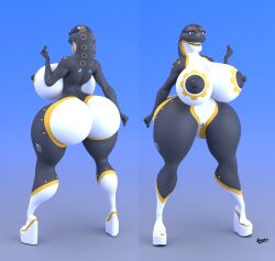 1girls 3d aeromorph ass big_ass big_breasts breasts bubble_butt busty dat_ass dumptruck_ass fat_ass female female_only front_view heels huge_ass huge_breasts large_ass large_breasts living_machine nipples nude nude_female pussy rear_view rs-c-001_(rumakis) rumakis shoes solo thick_ass thick_thighs thunder_thighs wide_hips