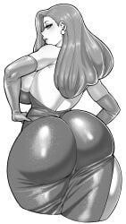 big_ass big_breasts big_butt bubble_ass bubble_butt child_bearing_hips dat_ass disney dress earrings eyeshadow fat_ass gloves hair huge_ass huge_butt jessica_rabbit large_ass large_butt lips lipstick looking_back monochrome sideboob synecdoche tagme thick_ass thick_thighs tight_clothing who_framed_roger_rabbit wide_hips