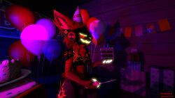 3d_(artwork) a-d033_(a-doss) a-doss anthro birthday bodily_fluids cake celebration cum dessert digital_media_(artwork) food fur genital_fluids hi_res looking_pleasured machine male masturbation party protogen red_body red_fur solo source_filmmaker