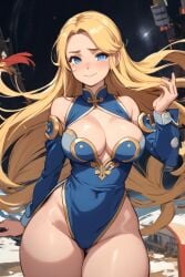 ai_generated background blonde_hair blue_clothing blue_eyes capcom chun-li chun-li_(cosplay) clothed clothing cosplay legs maria_robotnik pixai sega sonic_(series) sonic_the_hedgehog_(series) space street_fighter street_fighter_6 street_fighter_alpha street_fighter_alpha_2 street_fighter_alpha_3 street_fighter_iii street_fighter_iii:_3rd_strike street_fighter_iii_(series) street_fighter_iv street_fighter_iv_(series) street_fighter_v tears thick_thighs thighs