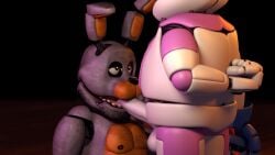 3d_model bonnie_(fnaf) dick fan_character felhesznelenev five_nights_at_freddy's five_nights_at_freddy's:_sister_location fnaf funtime_freddy_(fnafsl) gay jerking jerkingoff male_only penis richardbunbon rubbing rubbing_penis sucking sucking_off sucking_penis