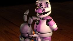 bonnie_(fnaf) dick fan_character felhesznelenev five_nights_at_freddy's five_nights_at_freddy's:_sister_location fnaf funtime_freddy_(fnafsl) gay jerking jerkingoff male_only penis richardbunbon rubbing rubbing_penis sucking sucking_off sucking_penis