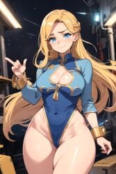 1girls ai_generated background blonde_hair blue_clothing blue_eyes breasts capcom chun-li chun-li_(cosplay) cleavage clothing cosplay large_breasts long_hair maria_robotnik pixai sega sonic_(series) sonic_the_hedgehog_(series) space street_fighter street_fighter_6 street_fighter_alpha street_fighter_alpha_2 street_fighter_alpha_3 street_fighter_iii street_fighter_iii:_3rd_strike street_fighter_iii_(series) street_fighter_iv street_fighter_iv_(series) street_fighter_v