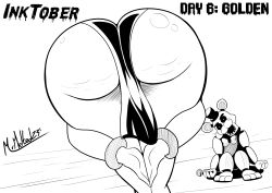 1girls amen_pose ass ass_focus big_ass chel crossover dat_ass dumptruck_ass fat_ass female female_focus female_only five_nights_at_freddy's golden_freddy_(fnaf) huge_ass inktober large_ass loincloth meme mrmelted praise_da_booty_(meme) solo the_road_to_el_dorado thick_ass thick_thighs wide_hips