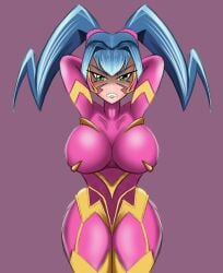 1girls bodysuit duel_monster rai-mei taiyou_seizin yu-gi-oh!