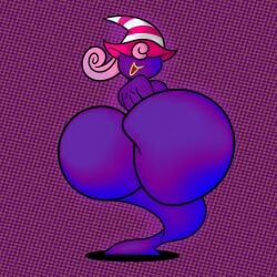 ass_bigger_than_head ass_focus backboob big_ass female female_only huge_ass mario_(series) nintendo nude paper_mario paper_mario:_the_thousand-year_door sinkcandycentral vivian_(paper_mario)