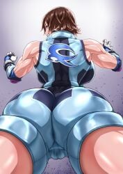 1girls ass big_ass big_breasts big_butt breasts brown_eyes brown_hair busty butt curvaceous curvy curvy_body curvy_female curvy_figure female huge_ass kazama_asuka numahana tekken tomboy voluptuous