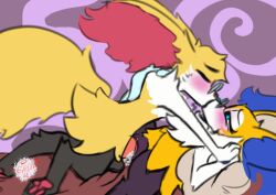 anthro anthro_on_anthro anthro_penetrated anthro_penetrating anthro_penetrating_anthro black_body black_fur blue_body blue_fur blush braixen canid canine duo erondraws female female_penetrated fur generation_6_pokemon genitals intraspecies koi_the_braixen mabel_the_braixen male male/female male_penetrating male_penetrating_female mammal multicolored_body nintendo penetration penile penile_penetration penis penis_in_pussy pokemon pokemon_(species) pussy sex vaginal_penetration vaginal_penetration