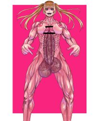 1futa areolae balls bangs big_balls blonde_hair breasts censor_bar censored censored_penis dickgirl ebi_tarutaru ebith erect_nipples erect_penis erection extreme_muscles futa_only futanari huge_balls huge_cock human intersex large_penis light-skinned_futanari light_skin long_hair muscles nipples nude nude_futanari penis scrotum short_hair solo standing testicles toned veiny_penis