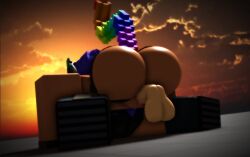 3d cat_tail catgirl female galaxy_rule34 mating_press roblox robloxian self_upload sunset tagme