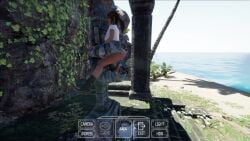 1girls 3d animated animopron beasts_in_the_sun big_penis bouncing_breasts brown_hair cum huge_balls lara_croft lara_croft_(survivor) long_playtime longer_than_one_minute sound tomb_raider video