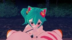 1futa 1girls 3d animated big_breasts blowjob breasts buffpup_(vtuber) cat_ears catgirl chain collar cum cum_in_mouth cum_inside dickgirl ejaculation fellatio futa_on_female indie_virtual_youtuber koikatsu leash leash_and_collar leash_pull licking_penis naked_female no_sound outside penis renhentai rosedoodle_(vtuber) scars small_breasts swallowing_cum tagme video virtual_youtuber vtuber