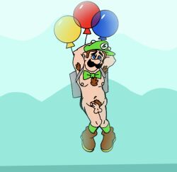 body_hair enterman functionally_nude luigi male_only mario_(series) super_mario_odyssey tagme toony yaoi