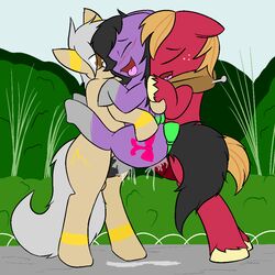 big_macintosh_(mlp) blush cum cum_in_ass cum_in_pussy cum_inside earth_pony equine female friendship_is_magic furry furry_only horse male my_little_pony pegasus pony sex shenhibiki straight_hair threesome unknown_pony