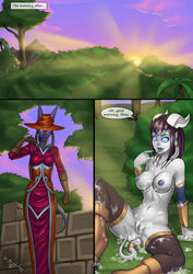 2011 after_sex black_hair breasts comic dr_graevling draenei draenei_priest draenei_shaman eastern_kingdoms epic_journeys_and_random_encounters female messy monara nude page_29 pussy rhaz rhazhana stranglethorn_vale warcraft world_of_warcraft