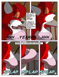 anthro canine color comic dildo drawing feline female fox fur furry insertion male micro penetration pussy sex_toy silkysworld tongue