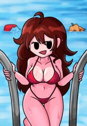 big_breasts big_thighs boyfriend_(friday_night_funkin) breasts friday_night_funkin getting_out_of_pool girlfriend_(friday_night_funkin) itsyaboi_kroggu pool senpai_(friday_night_funkin) swimming_pool swimsuit swimwear tagme thick_thighs thighs wet_body wet_hair wet_skin