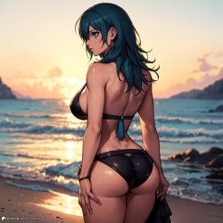 ai_generated ass byleth_(fire_emblem) byleth_(fire_emblem)_(female) byleth_(summer)_(fire_emblem)_(female) female female_only fire_emblem fire_emblem:_three_houses nai_diffusion nintendo remicorner sideboob solo stable_diffusion