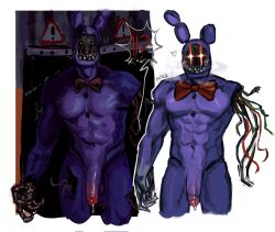 animatronic anthro blue_body five_nights_at_freddy's five_nights_at_freddy's_2 g0ddamnwhat humanoid humanoid_penis male male_only muscular muscular_male rabbit withered_bonnie