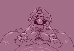 biting_lip body_hair bowser bulge enterman male male/male male_only mario mario_(series) pubic_hair sex toony underwear