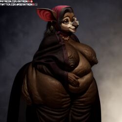 1girls 4k ai_generated anthro areolae bbw beacon_pines belly big_belly breasts brown_fur dark_grey_hair deer female female_focus gilf glasses gran_(beacon_pines) granny grey_hair highres jewelry large_breasts matronai_(artist) naked naked_female navel nipples nude nude_female obese obese_anthro obese_female overweight overweight_female patreon patreon_username pinup robe sagging_breasts ssbbw stable_diffusion thick thick_thighs twitter_username wide_hips