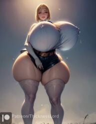 1girls ai_generated big_breasts blonde_female blonde_hair blonde_hair_female bob_cut breasts curvaceous curves curvy curvy_body curvy_female curvy_figure curvy_hips female female_only gigantic_breasts golden_eyes hi_res high_resolution highres hourglass_figure houseki_no_kuni huge_breasts hyper hyper_breasts land_of_the_lustrous legwear light-skinned_female light_skin long_legs looking_at_viewer massive_breasts massive_thighs milf nipple_bulge pale_skin shiny_skin short_hair shorts smile solo solo_female solo_focus stable_diffusion standing thick_thighs thicknesslord voluptuous voluptuous_female white_legwear wide_hips yellow_diamond_(land_of_the_lustrous) yellow_eyes