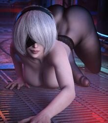 1futa 3d ass big_ass big_breasts big_penis breasts futa_only futanari huge_ass huge_cock intersex large_breasts looking_at_viewer mole_under_mouth mostly_nude nier nier:_automata nude nude_futa pantyhose penis seductive solo stevencarson stockings yorha_2b