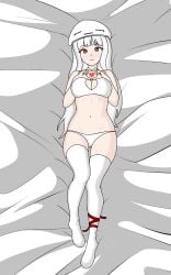 an_hydrolyst charlotte ghast_(minecraft) minecraft mob_talker valentine's_day white_hair white_legwear