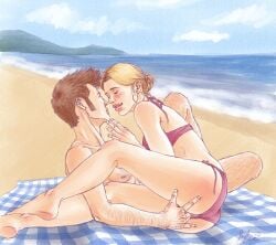 1boy1girl 1girls alien alien/human alien_boy alien_look_like_human almost_kissing beach beach_background beach_sex bikini billie_piper blonde_female blonde_hair blonde_hair_female blush brown_hair companion_(doctor_who) couple david_tennant doctor_who exposed_pussy faylure female fingering fingering_partner fingering_pussy hairy hairy_arms hairy_chest hairy_legs hairy_male male male/female penetration pussy rose_tyler sex sitting sitting_on_floor spiky_hair straight tenth_doctor the_doctor tied_hair